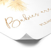 Aquarellgras - Säuglinge sind ein süßes Poster (Ecke)