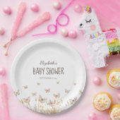 Aquarellgras Schmetterlinge Papier Teller (Party)