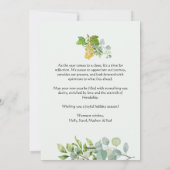 Aquarellgrün & Beeren 3 Foto Weihnachten (Rückseite)