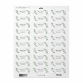 Aquarellgrün | Benutzerdefinierte Rücksendeadresse (Vorne)