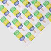 Aquarellgrün & Blau Seidenpapier (Ausschnitt)