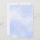 Aquarellgrün Blauer Erste Heilige Kommune Einladung (Rückseite)