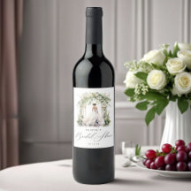 Aquarellgrün Blumengebirge Brautparty