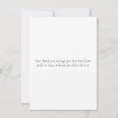 Aquarellgrün Blumenzwiebeln Vielen Dank Dankeskarte (Rückseite)