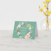 Aquarellgrün Blumenzwiebeln Vielen Dank Karte (Gelbe Blume)