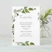 Aquarellgrün Die Nacht vor der Einladung (Stehend Vorderseite)