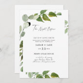 Aquarellgrün Die Nacht vor der Einladung (Vorne/Hinten)