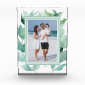 Aquarellgrün Fotoblock (Vorderseite)