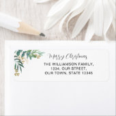 Aquarellgrün Frohe Weihnachtsfeier Rücksendeadress (Insitu)