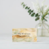 Aquarellgrün Glitzer abstrakt Visitenkarte (Stehend Vorderseite)