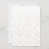 Aquarellgrün Gold Erster Geburtstag 1. Geburtstag Einladung (Rückseite)