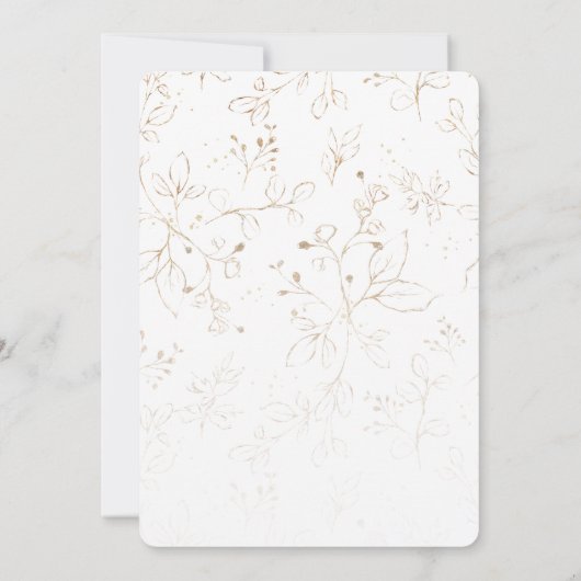 Aquarellgrün Gold Quinceñera Birthday Invi Einladung (Rückseite)