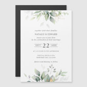 Aquarellgrün Magnetkarte (Vorne/Hinten)