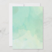 Aquarellgrün | Niedlich Modern Bridal Brunch Einladung (Rückseite)
