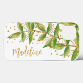 Aquarellgrün Personalisiert Case-Mate iPhone Hülle (Rückseite (Horizontal))