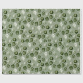 Aquarellgrün Punkte Moderne Weihnachten Geschenkpapier (Flach)