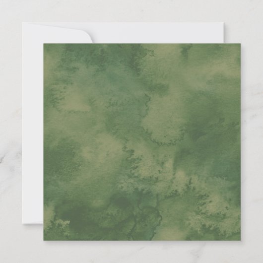 Aquarellgrün | Rosa Blumenzelt (Rückseite)