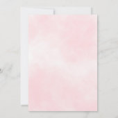 Aquarellgrün Rosa Erste Heilige Kommune Einladung (Rückseite)