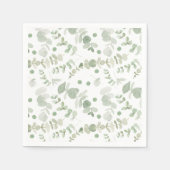 Aquarellgrün Serviette (Vorderseite)