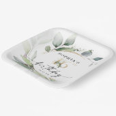 Aquarellgrün Sweet 16. Geburtstag Pappteller (Gewinkelt)