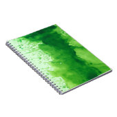Aquarellgrün-Textur Notizblock (Rechte Seite)