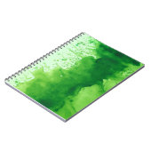 Aquarellgrün-Textur Notizblock (Linke Seite)