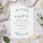 Aquarellgrün Wir machen noch eine Erneuerung Einladung