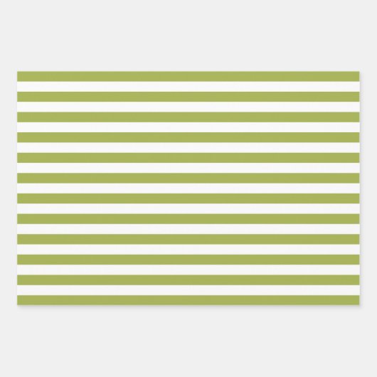 Aquarellgrüne Blume. Blumenmuster Geschenkpapier Set (Vorderseite 2)