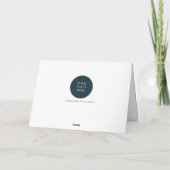 Aquarellgrüne Pinienbäume | Neujahrsgrüße Feiertagskarte (Rückseite)