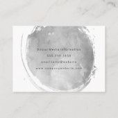 Aquarellgrunge Brushed Visitenkarte (Rückseite)