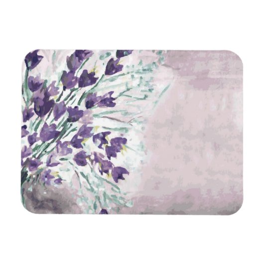 Aquarellgrunge mit Glocken Magnet (Horizontal)
