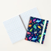 Aquarellhai Familie Adorable Personalisiert Notizblock (Innenseite)