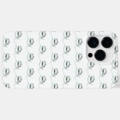 Aquarellhai lächelndes graugrünes Ozeantier Case-Mate iPhone Hülle (Rückseite (Horizontal))