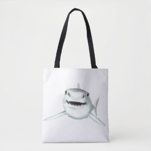 Aquarellhai lächelndes graugrünes Ozeantier Tasche