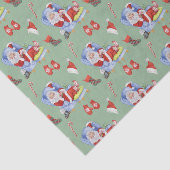 Aquarellhaltung Santa Hand bemalt Seidenpapier (Ausschnitt)