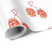 Aquarellhandschuhe Geschenkpapier (Rolleneckpunkt)