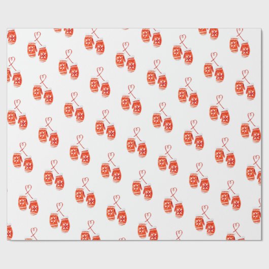 Aquarellhandschuhe Geschenkpapier (Flach)