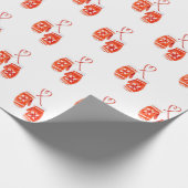 Aquarellhandschuhe Geschenkpapier (Ecke)