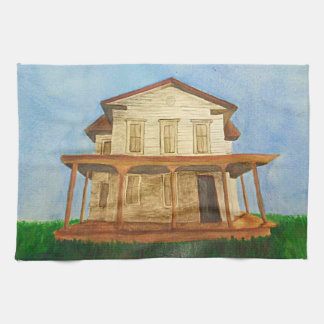 Aquarellhaus Handtuch