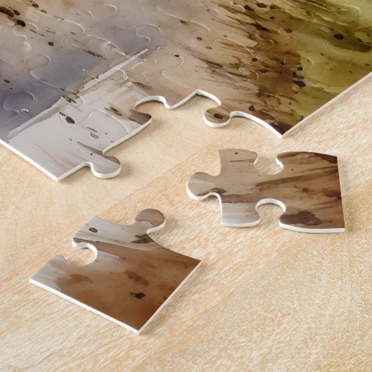 Aquarellhaus mit Silo Puzzle (Seite)