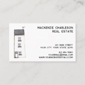 Aquarellhaus Visitenkarte (Vorderseite)