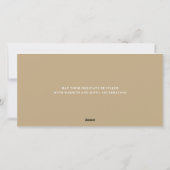 Aquarellhäuser Beige Feiertagskarte (Rückseite)