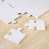 Aquarellherz Baby's First Year Foto Collage Puzzle (Seite)