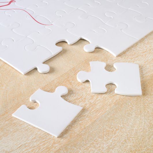 Aquarellherz Baby's First Year Foto Collage Puzzle (Seite)