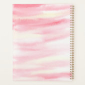 Aquarellherz und Blume Planer (Rückseite)