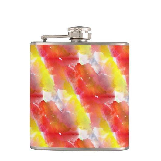 Aquarellhintergrund Flachmann (Vorderseite)