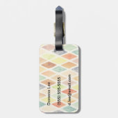 Aquarellhintergrund Gepäckanhänger (Rückseite vertikal)