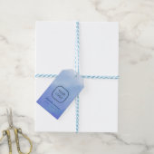Aquarellhintergrund geschenkanhänger (Mit Garn)