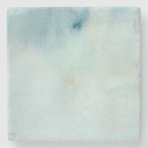 Aquarellhintergrund in pastellblau und gelb steinuntersetzer