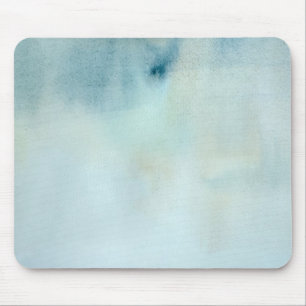 Aquarellhintergrund in Pastellblauem und gelb Mousepad